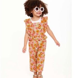 Wonder Nation Girls 2T Sunflower Romper